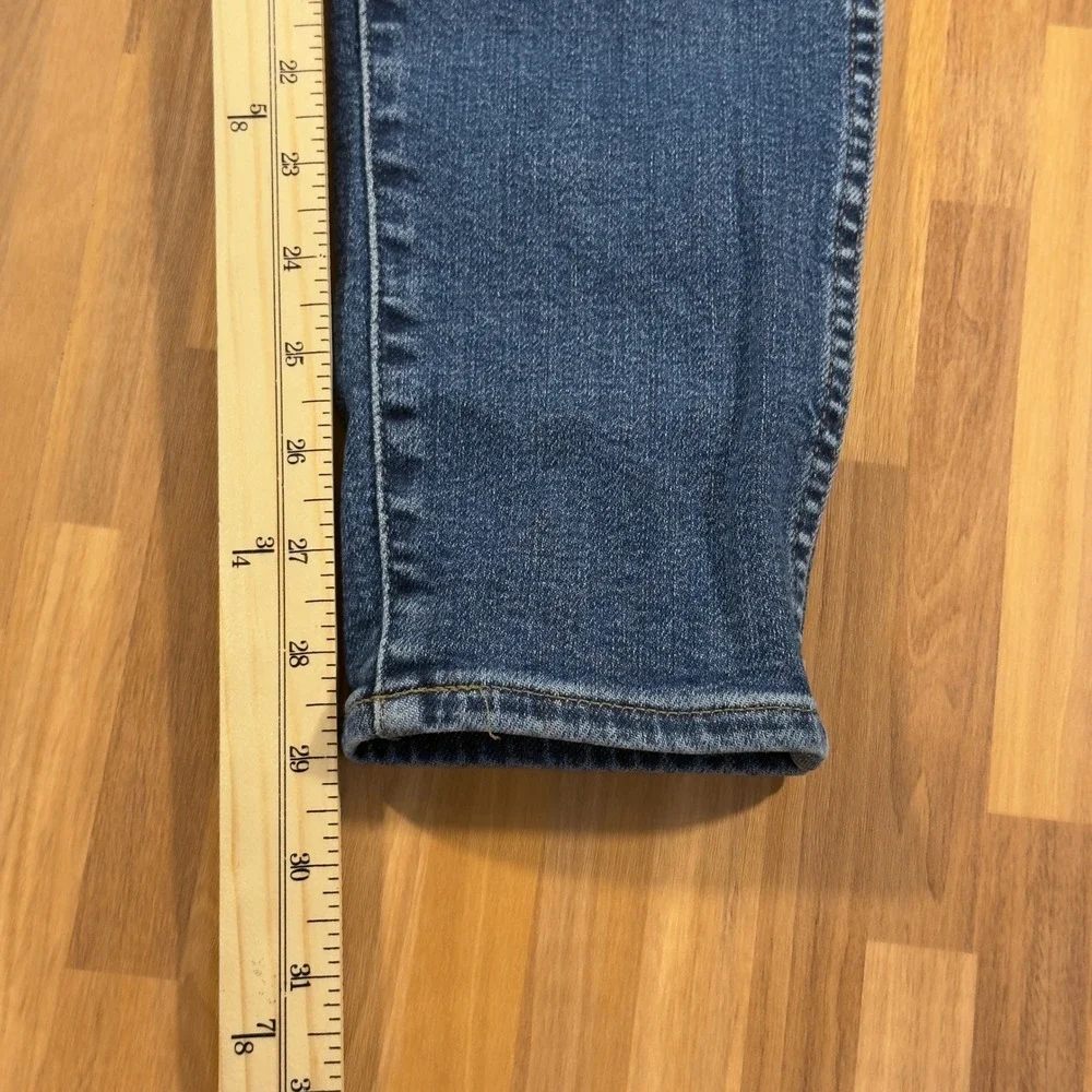 Madewell 10 High-Rise Skinny Jeans Tall 28T Medium Wash Denim G8549